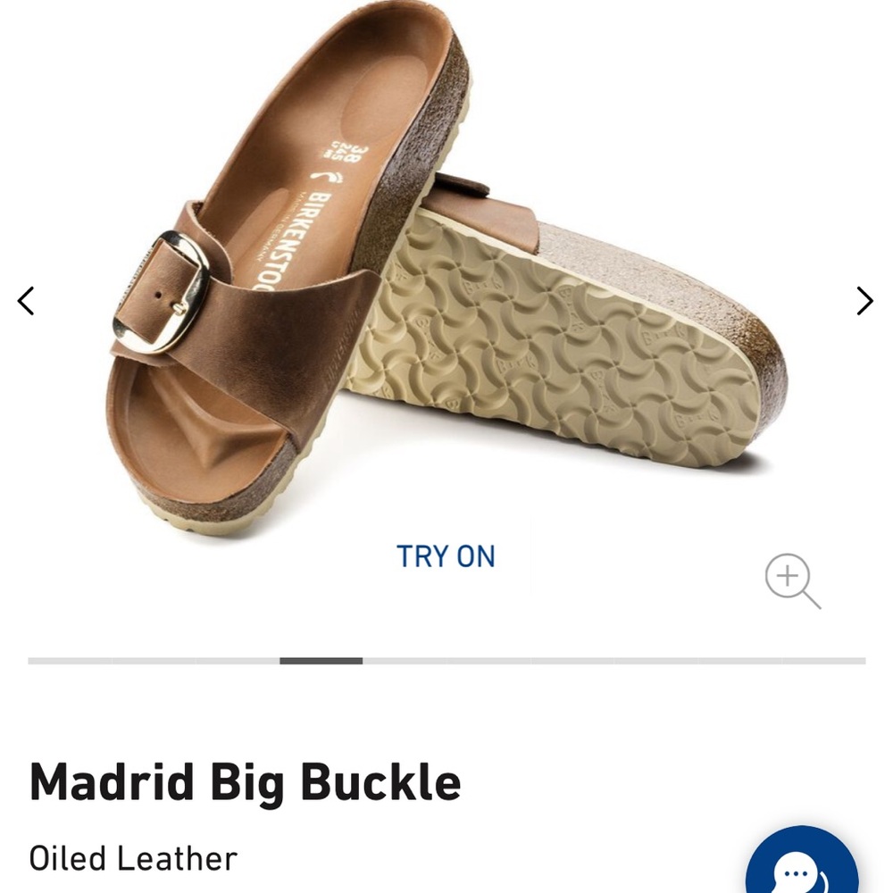 Birkenstock Madrid Big Buckle - Oiled Leather size 6